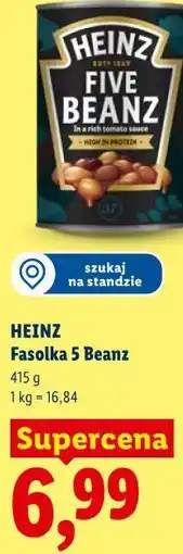 Lidl HEINZ Fasolka 5 Beanz oferta