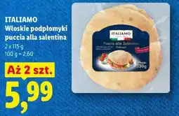 Lidl ITALIAMO Włoskie podpłomyki puccia alla salentina oferta