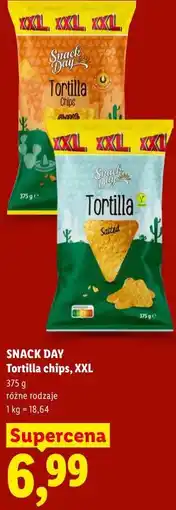 Lidl SNACK DAY Tortilla chips, XXL oferta
