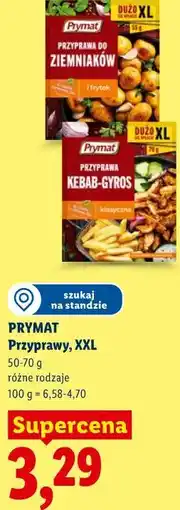 Lidl PRYMAT Przyprawy, XXL oferta