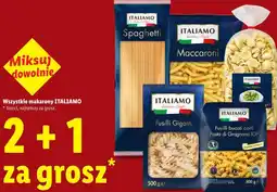 Lidl Wszystkie makarony ITALIAMO oferta