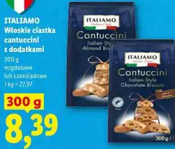 Lidl ITALIAMO Włoskie ciastka cantuccini z dodatkami oferta