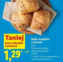 Lidl Bułka rustykalna z ziarnami oferta