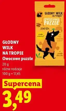 Lidl Głodny Wilk na tropie Owocowe puzzle oferta