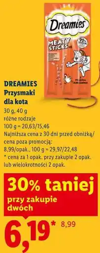 Lidl DREAMIES Przysmaki dla kota oferta