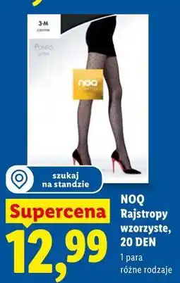 Lidl NOQ Rajstopy wzorzyste, 20 DEN oferta