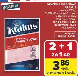 Carrefour Szynka eksportowa KRAKUS oferta