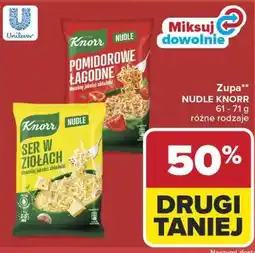 Carrefour Zupa** NUDLE KNORR 61 - 71 g różne rodzaje oferta