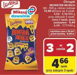 Carrefour Chrupki MONSTER MUNCH 90 - 100 g, różne rodzaje oferta
