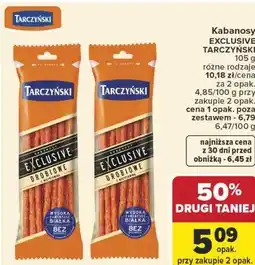 Carrefour Kabanosy EXCLUSIVE TARCZYŃSKI 105 g różne rodzaje oferta