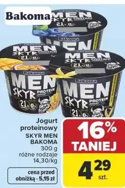 Carrefour Jogurt proteinowy SKYR MEN BAKOMA oferta