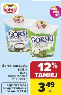 Carrefour Serek puszysty SOBIK 150 g różne rodzaje oferta