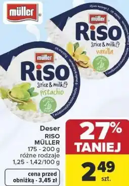 Carrefour Deser RISO MÜLLER 175 - 200 g różne rodzaje oferta