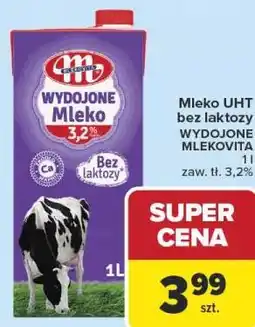 Carrefour Mleko UHT bez laktozy WYDOJONE MLEKOVITA oferta