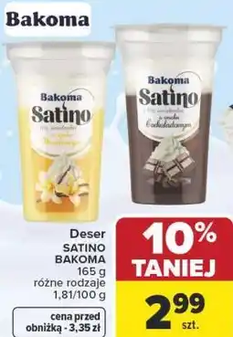 Carrefour Deser SATINO BAKOMA 165 g różne rodzaje oferta