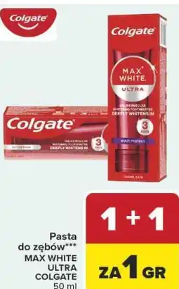 Carrefour Pasta do zębów*** MAX WHITE ULTRA COLGATE oferta