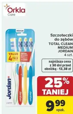 Carrefour Szczoteczki do zębów TOTAL CLEAN MEDIUM JORDAN oferta