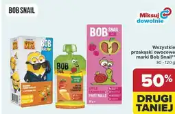 Carrefour Wszystkie przekąski owocowe marki Bob Snail oferta