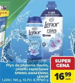 Carrefour Płyn do płukania tkanin, perełki zapachowe SPRING AWAKENING LENOR oferta