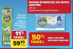 Carrefour Zestaw swiffer + mokre ściereczki do mopa swiffer oferta