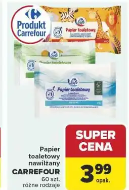 Carrefour Papier toaletowy nawilżany CARREFOUR 60 szt oferta