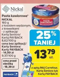 Carrefour Pasta kawiorowa Nickal oferta