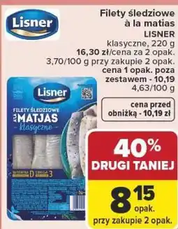 Carrefour Filety śledziowe à la matias LISNER oferta