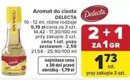 Carrefour Aromat do ciasta DELECTA 10-12 ml, różne rodzaje oferta