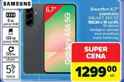 Carrefour Smartfon 6,7 SAMSUNG GALAXY A56 oferta