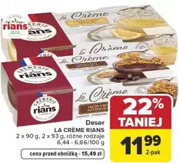 Carrefour Deser LA CRÈME RIANS oferta