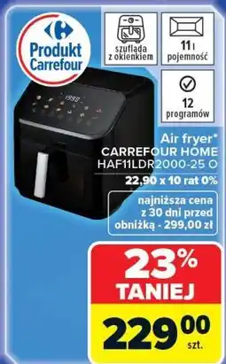 Carrefour Air fryer CARREFOUR HOME HAF11LDR2000-25 O oferta