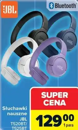 Carrefour Słuchawki nauszne JBL T520BT/ T525BT oferta