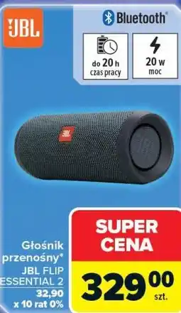 Carrefour Głośnik przenośny* JBL FLIP ESSENTIAL 2 oferta
