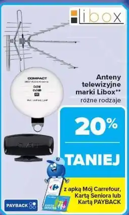 Carrefour Anteny telewizyjne marki Libox oferta