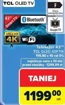 Carrefour Telewizor 43 TCL QLED 43P71K oferta