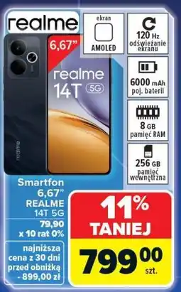 Carrefour Smartfon 6,67 REALME 14T oferta