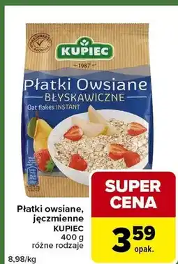 Carrefour Express Płatki owsiane, jęczmienne różne rodzaje oferta