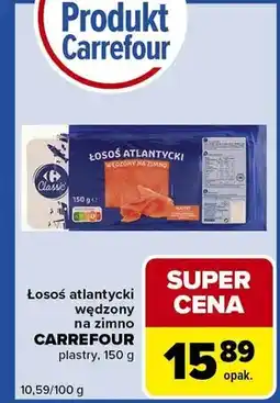 Carrefour Express Łosoś atlantycki wędzony na zimno plastry oferta