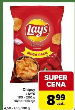 Carrefour Express Chipsy różne rodzaje oferta