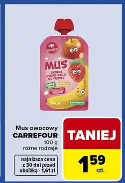 Carrefour Express Mus owocowy różne rodzaje oferta