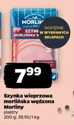 Netto Szynka wieprzowa morlińska wędzona Morliny oferta