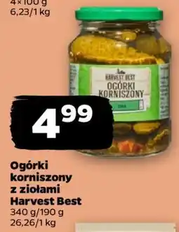 Netto Ogórki korniszony z ziołami Harvest Best oferta