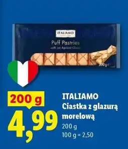 Lidl ITALIAMO Ciastka z glazurą morelową oferta