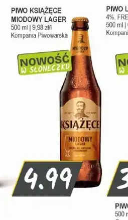 Słoneczko Piwo Książęce Miodowy Lager oferta