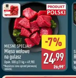 ALDI Mięso wołowe na gulasz oferta