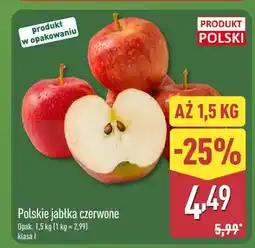 ALDI Polskie jabłka czerwone klasa I oferta
