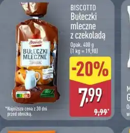 ALDI Biscotto Bułeczki mleczne z czekoladą oferta