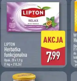 ALDI Lipton Herbatka funkcjonalna oferta