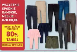 ALDI Spodnie damskie, męskie, dziecięce oferta