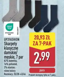 ALDI UP2FASHION Skarpety klasyczne oferta